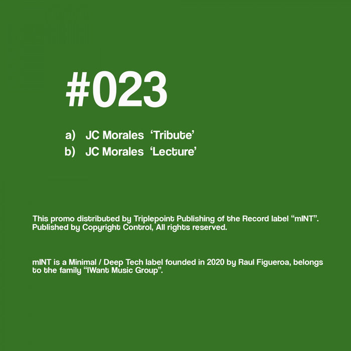 Jc Morales – Tribute EP [MNT023]